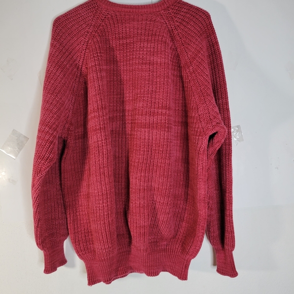 Mens LL Bean 100% Cotton USA Made Chunky knit sweater  Sz XL USA made - Picture 10 of 10